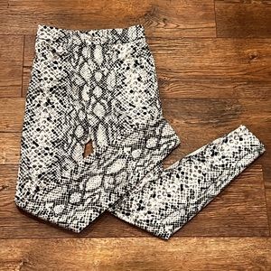 NWOT Good American Womens Snake Print High Waist Skinny Jeans Size 0/25